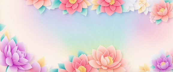 Obraz na płótnie Canvas soft pastel colors floral backgroud