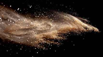 Fototapeta premium Gloden powder