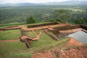 Ruins of Sigiriya Rock Castle, Sri Lanka.