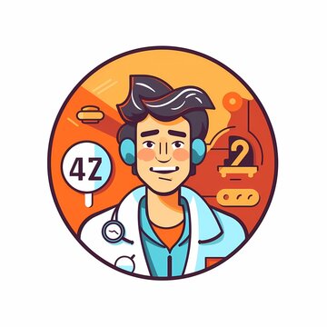 Doctor in a white coat uniform holding 247 service icon for assistance patient when accident or emergency, Medical call center service without interruption day and night.