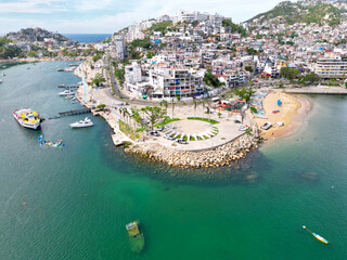 Horizontal aerial shot showcasing the famous Roundabout of Illustrious Men located in the vibrant...