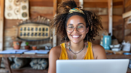 Young entrepreneur girl