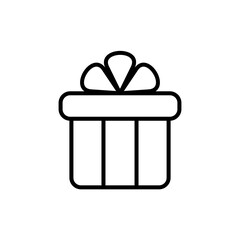 Outline Birthday Gift Icon