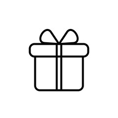 Outline Birthday Gift Icon