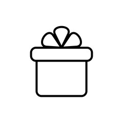 Outline Birthday Gift Icon