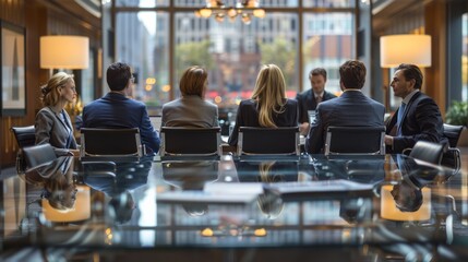 Group of People Sitting Around a Table