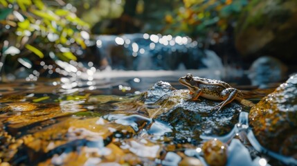 Fototapeta premium Close-up photos of animals in nature with beautiful blurred bokeh.