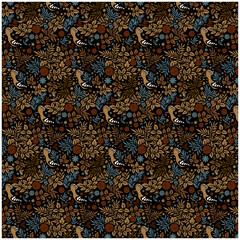 Hoopoes Textile Design and Hoopoes Pattern Design or Floral Textile Pattern Design