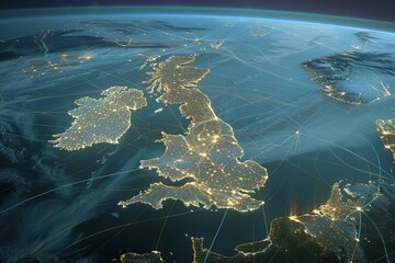 UK Map from Space