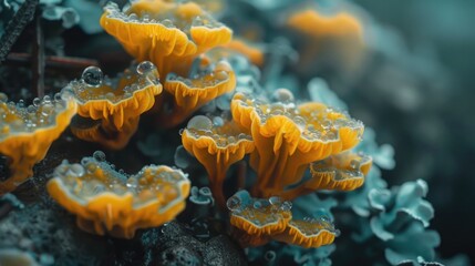 Close Up Photography of nature, leaves, flowers and pollen in nature, various colors, dissolved bokeh background, Perfect