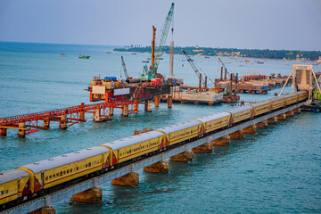 Pamban Bridge is a railway bridge that connects the town of Mandapam in mainland India with Pamban...