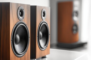 audio speaker isolated on white background