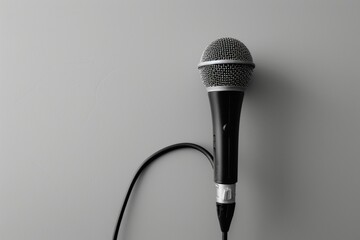 microphone on white background