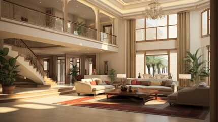 Abundantly Furnished Living Room for Ramadan 2024