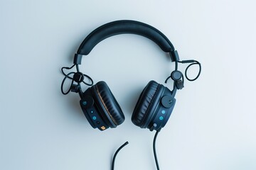 headphones on white background