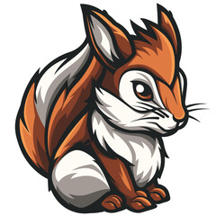 Obraz premium Squirrel esport vector logotype, logo squirrel, icon squirrel, sticker squirrel, symbol squirrel, emblem squirrel