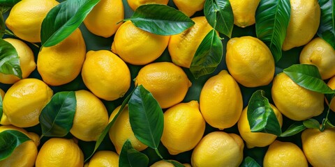 lemons top view texture Generative AI