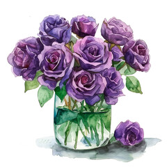 bouquet of roses in a vase