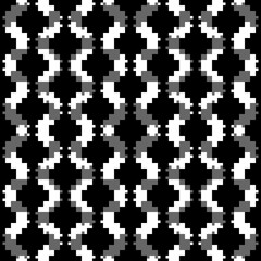 Seamless pattern. Ancient backdrop. Tribe motif. Figures, squares, polygons. Simple shapes ornament. Ethnic background. Tribal wallpaper. Digital paper, web design, textile print, abstract. Vector