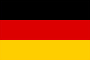 German flag isolated vector illustration