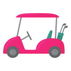 Golf cart icon clipart avatar logotype isolated vector illustration