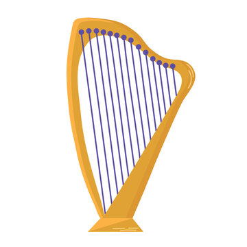 Lever harp icon clipart avatar logotype isolated vector illustration
