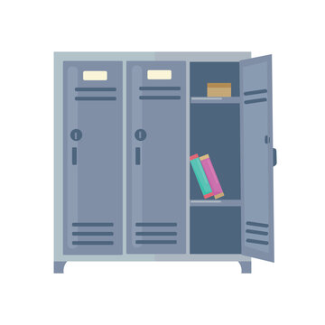 School locker icon clipart avatar logotype isolated vector illustration