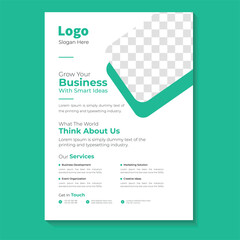 Business conference flyer template or online live webinar and corporate Business flyer, leaflet, poster layout, Business Brochure template design