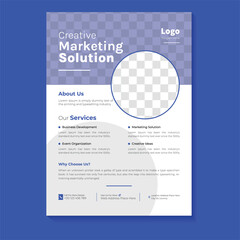 Business conference flyer template or online live webinar and corporate Business flyer, leaflet, poster layout, Business Brochure template design