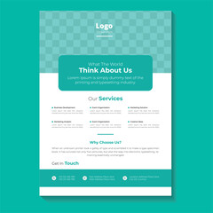 Business conference flyer template or online live webinar and corporate Business flyer, leaflet, poster layout, Business Brochure template design