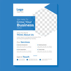 Business conference flyer template or online live webinar and corporate Business flyer, leaflet, poster layout, Business Brochure template design