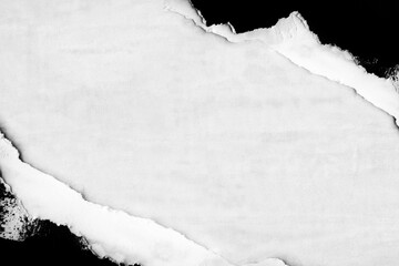 Old ripped torn blank white posters textures backgrounds grunge creased crumpled paper vintage collage placards empty space text