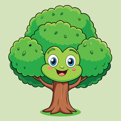 Vector illustration and artwork of a beautiful tree