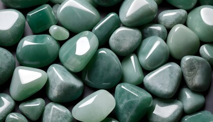 Green aventurine rocks macro