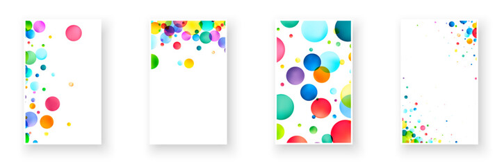 Colorful Bubbles Stationery Set