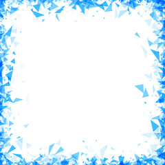 Abstract Blue Triangle Cascade © Vjom