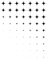 Descending Black Stars Pattern