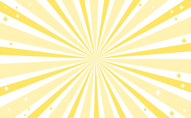 黄色の放射線状背景素材