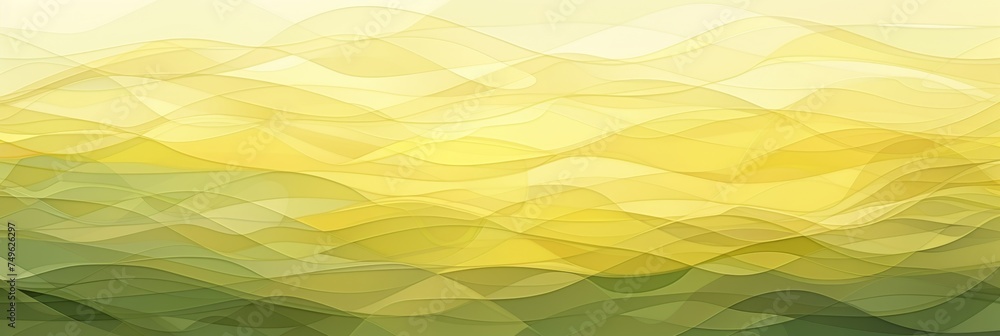 Poster lemon yellow geometric patterns abstract spring background with spring blooms inspiration