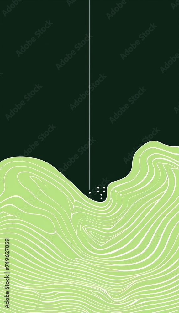 Poster minimalistic lemon yellow geometric patterns evoking spring blooms unfolding in abstract background