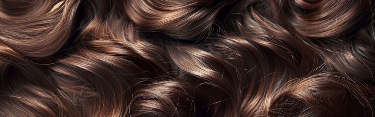 Naklejka premium Close-Up of Wavy Hair