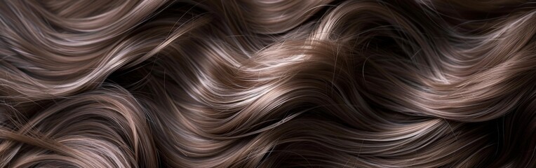 Detailed Wavy Hair Texture Close Up