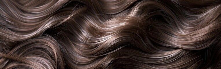 Naklejka premium Detailed Wavy Hair Texture Close Up