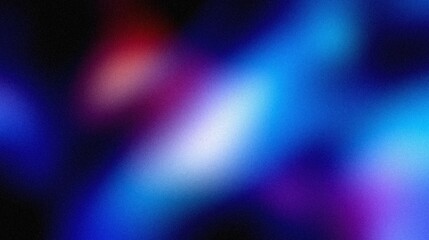 Vibrant grainy gradient abstract background blue red glowing color shape on black background colorful poster web banner design