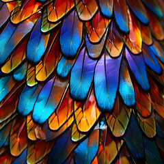 Macro Transportative Eye-Candy: Magnificent Mosaic Texture of Butterfly Wings Exploding in a Riot...