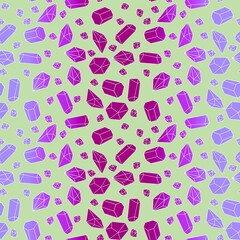 Summer cartoon geometric seamless crystals pattern for fabrics and linens and kids clothes print and festive