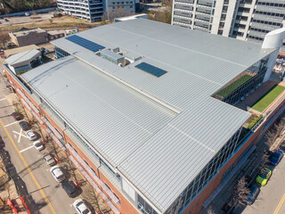 Metal Roof by Drone 