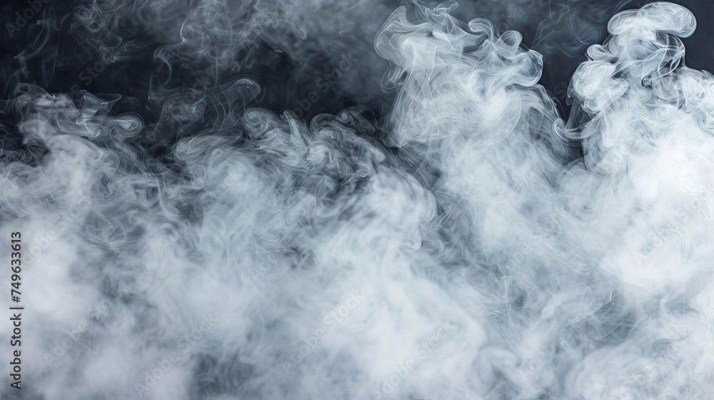 Poster blue abstract smoky background with a mystical atmosphere for creative design projects and concepts.