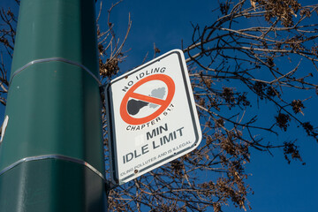 no idling sign
