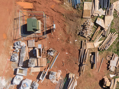 Gipson Play Plaza Under Construction, Dorothea Dix Park, Raleigh NC - Drone 